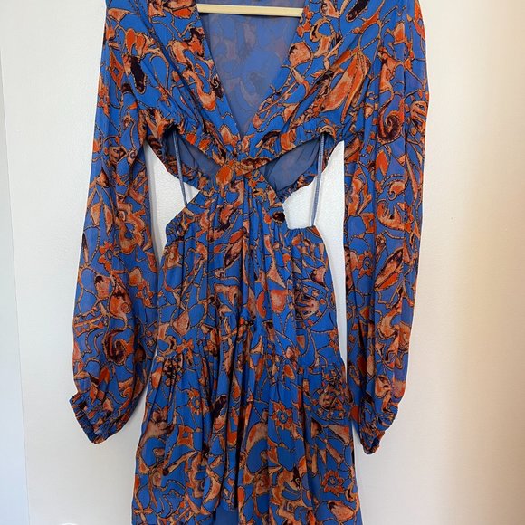 ALC Izzy II Silk Cutout Dress (Size 6) - Picture 3 of 3